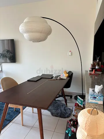 SKAFTET floor lamp, arched without shade