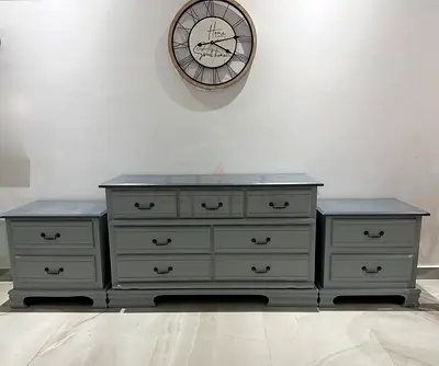 Dresser and Two nightstands
