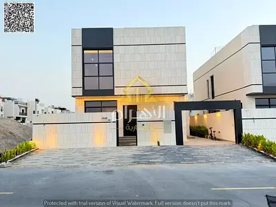 Luxury villa for sale in Al Bahia, Ajman | 6 master bedrooms | Ground floor + First floor + Roof |