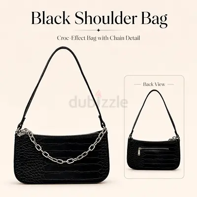 Pull&Bear Black Shoulder Bag 🖤