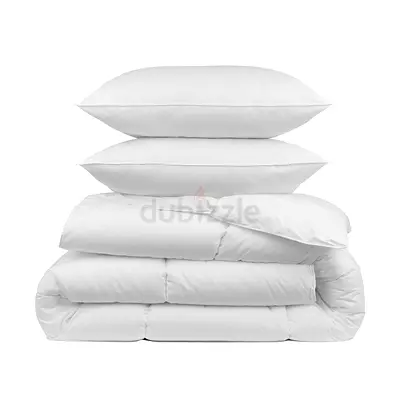 duvet with two pillows