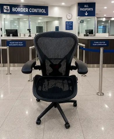 Herman Miller Ergonomic Mesh Office Chair - Adjustable Arms & Lumbar Support