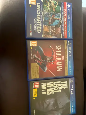 PS4 Games Bundle: Uncharted Collection, Spider-Man, The Last of Us Part II