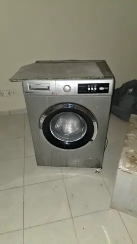 Used front load washing machine - silver, working very good