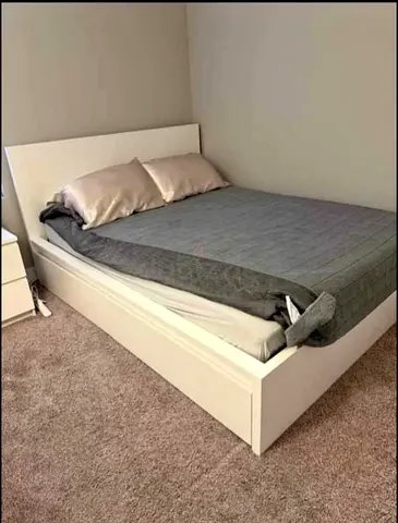 IKEA King Size Bed + 2 Storage Drawers + Mattress