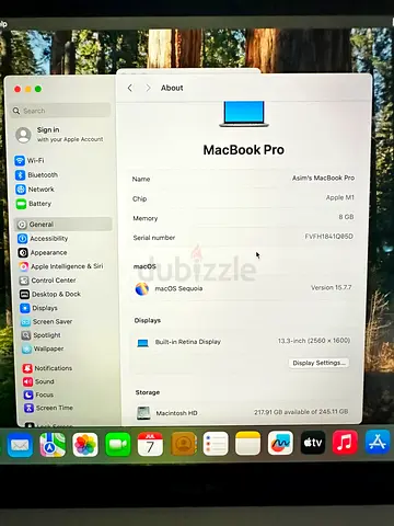 MACBOOK PRO A2338 M1 8 Core 8/256