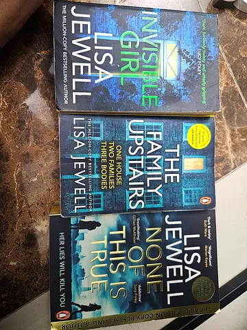 Three Lisa Jewell Paperback Thrillers — Invisible Girl, The Family Upstairs, None of This Is True