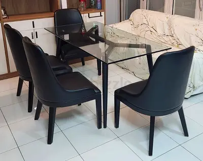 Original Starz by Danube Dining Set – 6 Chairs + Glass Table