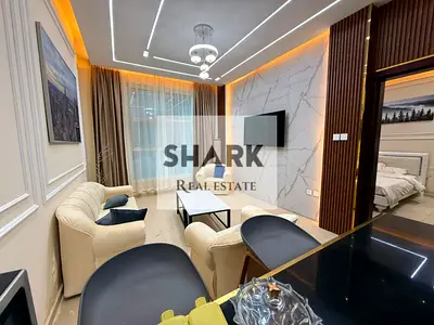 One-bedroom apartment in City Towers, 757 sq ft, two bathrooms and a balcony, practical design and