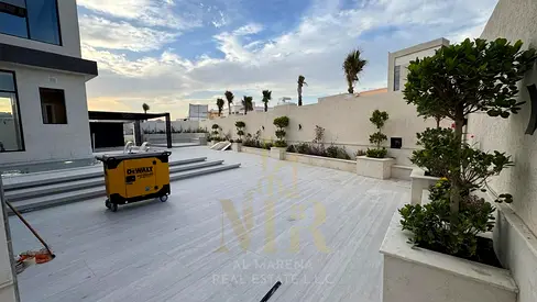 Luxury Corner Villa for Sale in Al Yasmeen | Behind the Park | 5 Master Bedrooms | Private Pool & Waterfall