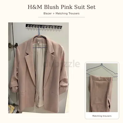 H&M Pink Blazer and Trousers Set 🌸✨