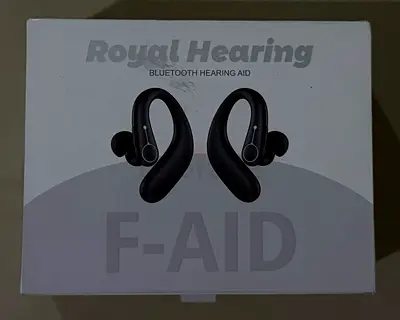 Royal Hearing F-AID Bluetooth Hearing Aid Earbuds - New in Box