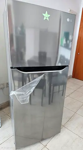 LG Grey Double-Door Refrigerator Noiseless, Energysaving – Good Condition