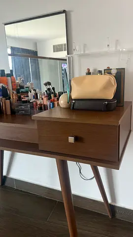 Makeup table with LED light