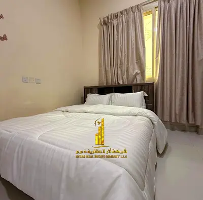 استوديو مطبخ شبة منفصل اطلالة مفتوحة  مفروش  للايجار الشهرى بعجمان - الروضة2 - شارع الشيخ عمار