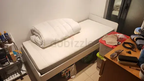 IKEA small single bed and mattress