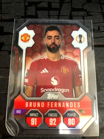 Bruno Fernandes Topps Football Trading Card (Manchester United) - Mint