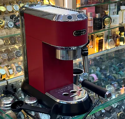 DeLonghi Dedica Espresso Machine Red
