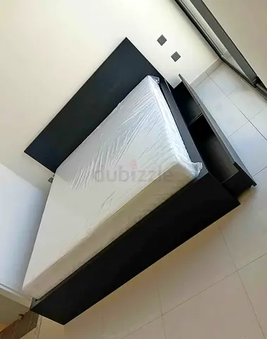 Ikea Malm bed with mattress queen size excellent condition