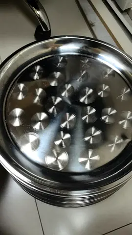 Set of stainless steel serving trays (large round) 65pcs