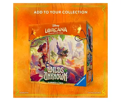 Disney Lorcana: Wilds of the Unknown – Illumineer's Trove (Sealed Booster Box of 8 Packs)