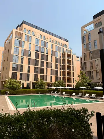 Lavish huge 1bhk apartment with built-in wardrobe covered parking in Al Mamsha