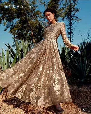 Anewesta Gold evening dress