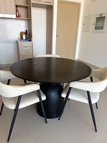 4 Seater Dining Table - Black