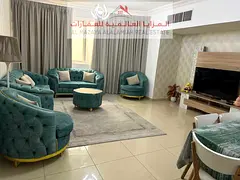Monthly - Two rooms and a hall - Al Taawun - Deluxe furniture - With internet -3 bathrooms