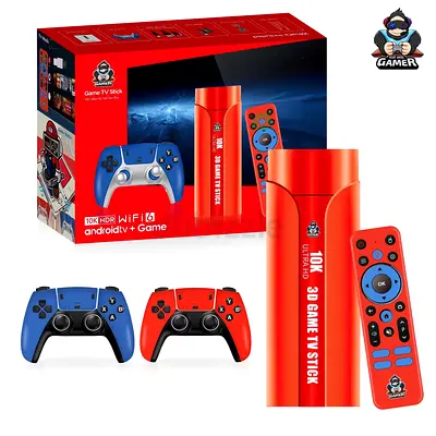 TV GAME STICK WITH TWO WIRELESS CONTROLLERS (FREE HOME DELIVERY AND INSTALLATION SAME DAY)