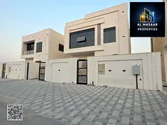 Modern villa for sale in Al Helio 2 - Ajman | Super deluxe finishing with a yard and waterfall, pric