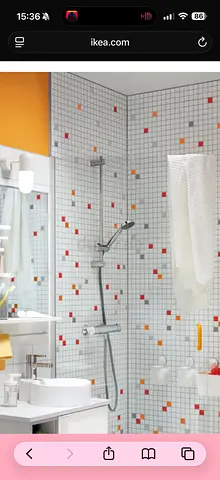IKEA Valamossa Riser rail with handshower kit, in original packaging
