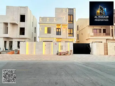 Luxury villa for sale in Al Bahia area – Ajman, two floors and a roof, at a special price including registration and ownership fees for all nationalit