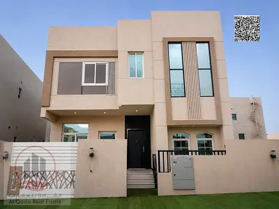 Villa for rent in Ajman, Al Zahiyah area, 4 master bedrooms, majlis, living room and maid's room