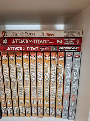 Attack on Titan manga volumes collection (vols 1-14 +)