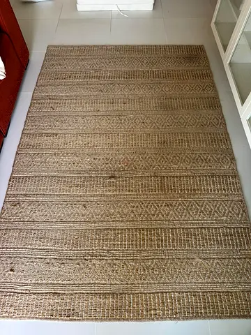 Flat woven jute rug - 160 x 230