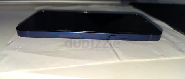 iPhone 12 128-style Blue Smartphone with Side Buttons — Good Condition
