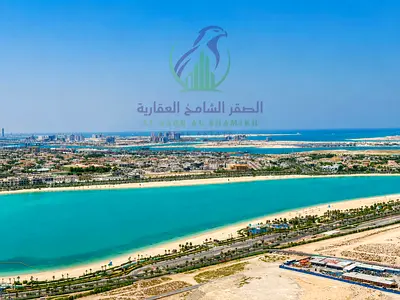 شقة دوبلكس ثلاث غرف وصالة للإيجار السنوي في منطقة الممزر الشارقة غرفه خادمه جيم ومسبح وباركن مجانى بلكونه اطلاله على بحيرة الممزر