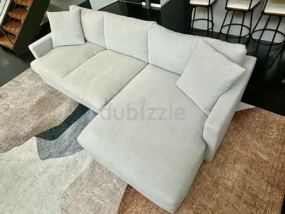Crate&barrel lounge deep L shape sofa