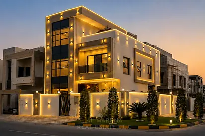 ** فرصة استثنائية! فيلا فاخرة كورنر مع مسبح خاص في الزاهية – عجمان (شامل رسوم التسجيل والتمليك)