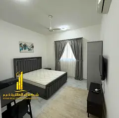 Luxury second-occupancy studio with separate kitchen and open balcony, fully furnished ✨ Ajman Al