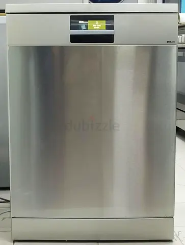 Siemens latest model IQ-700 3 rack dishwasher inside blue light touch panel