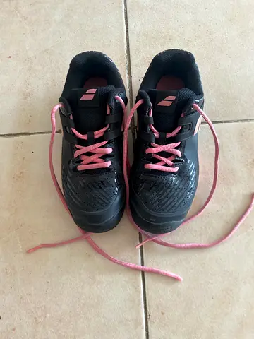 Black and Pink chaldéen ‘s Athletic Shoes, Size EUR 35.
