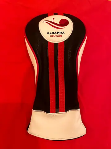 Genuine Original Al Hamra Golf Club Driver Head Cover Black/Red/White