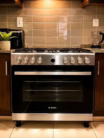 Free delivery Bosch Stainless Steel 5-Burner Gas cooker 90 cm