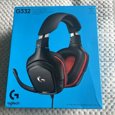 Logitech G332 Stereo Gaming Headset – Over-Ear, 3.5mm, Flip-to-Mute Mic, Volume Control, PC, PS4