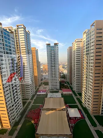 1Bhk For Sale Ajman One Tower Close Kitchen With Parking & Furniture
