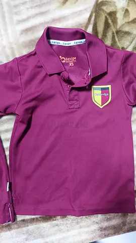 The Cambridge High School Abu Dhabi Uniform Maroon Kids Polo Shirt - Size XS, Good Condition