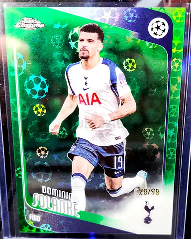 Dominic Solanke Tottenham Topps Chrome #29/99