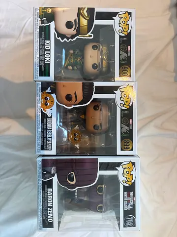 Marvel Funko Pop Bundle – Kid Loki #900, Ravonna Renslayer #899 & Baron Zemo #702